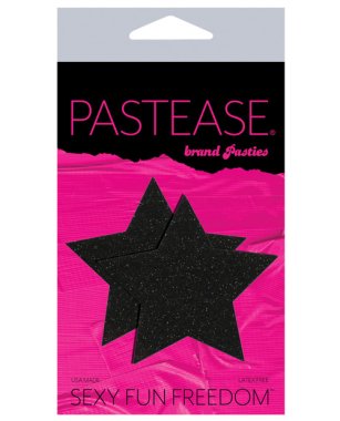 Pastease Premium Glitter Star - Black O/S