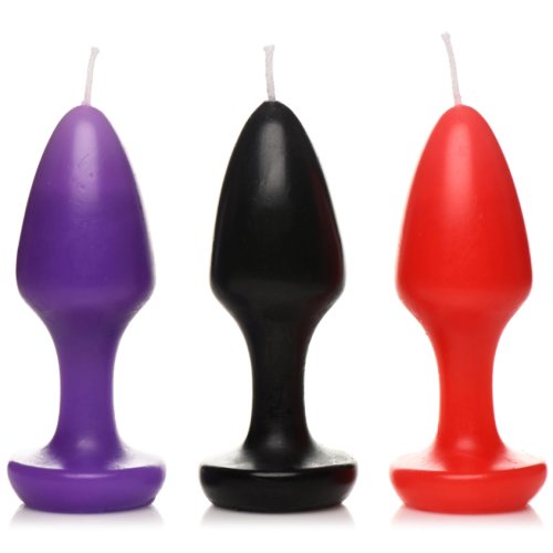 Kink Inferno Drip Candles -Red/Purp/Blk