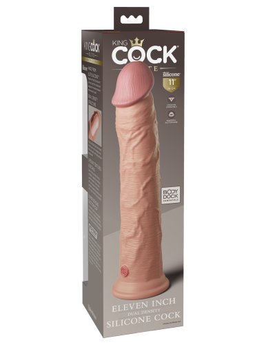 KING COCK ELITE 11 IN DUAL DENSITY LIGHT