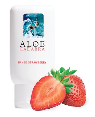 Aloe Cadabra Organic Lubricant - 2.5 oz Bottle Naked Strawberry
