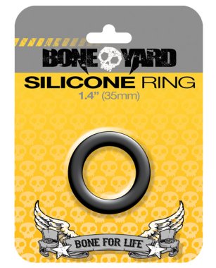 Boneyard 1.4" Silicone Ring - Black