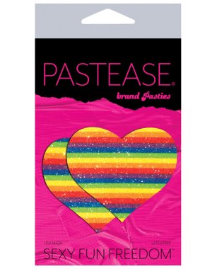 Pastease Premium Glitter Heart -Rainbow O/S