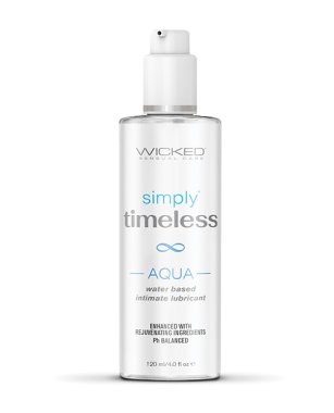 Wicked Sensual Care Simply Timeless Aqua Water Based Lubricant - 4 oz