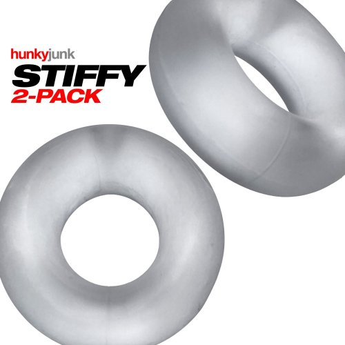 STIFFY 2-PACK C-RINGS CLEAR ICE (NET)