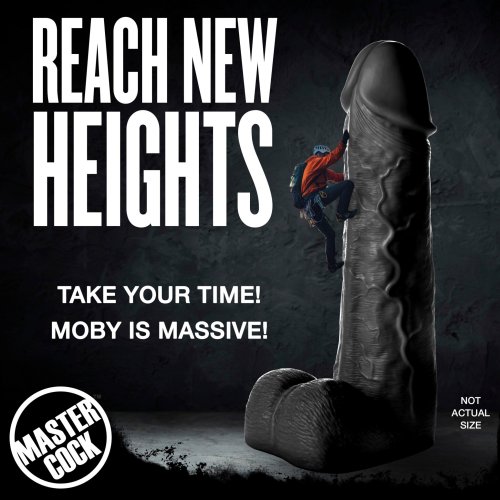 Moby 2 Foot Tall Super Dildo - Black