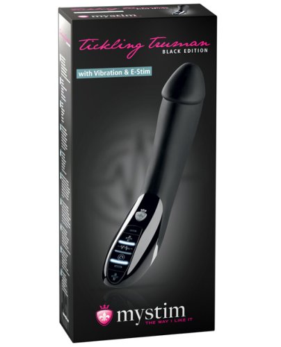 Mystim Tickling Truman eStim Vibrator Black Edition Black Mystim