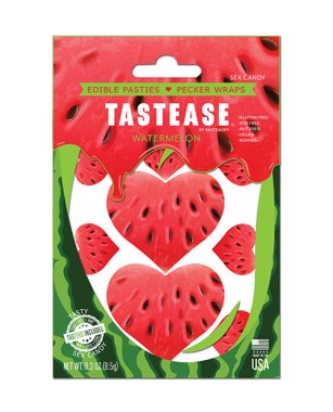 Pastease Tastease Edible Pasties & Pecker Wraps - Watermelon O/S