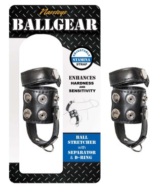 BALLGEAR BALL STRETCHER WITH SEPARATOR & D-RING BLACK