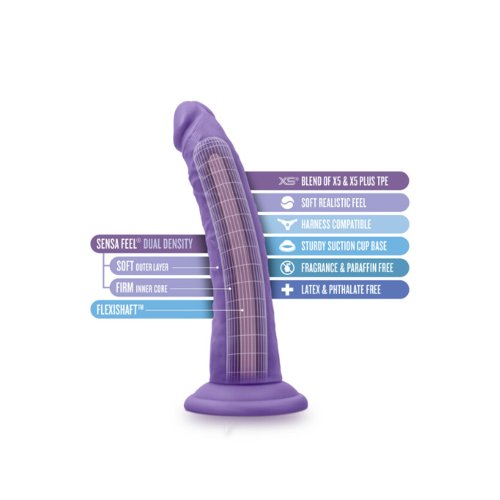 Au Naturel Bold Jack 7\" Dildo - Purple