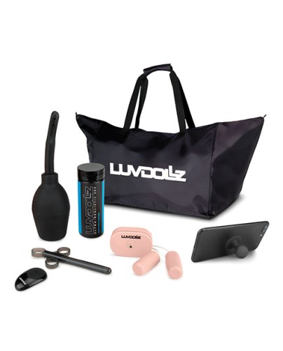 Luvdollz Remote Control Rechargeable Pussy & Ass w/Douche - Ivory