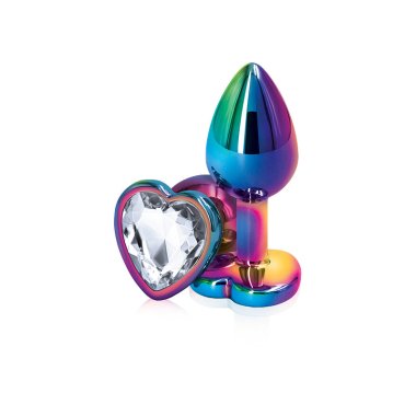 Rear Assets Multicolor Heart Small-Clear