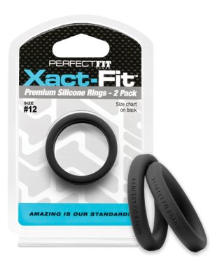 PERFECT FIT XACT-FIT #12 2 PK BLACK