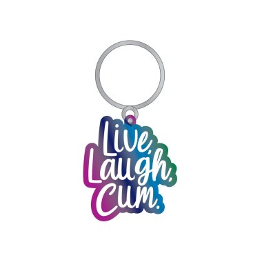 Live Laugh Cum Keychain