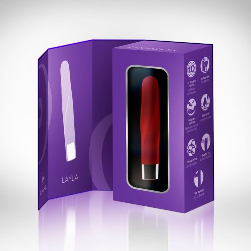 EDONISTA LAYLA TWIST BULLET SILICONE VIBE RED