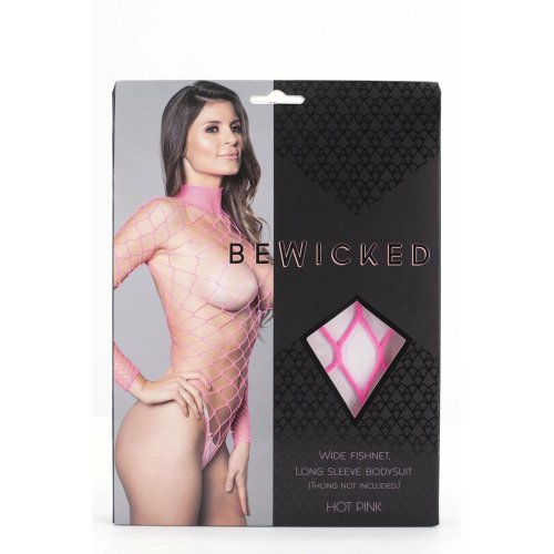 Dancing All Night Bodystocking- HOT Pink