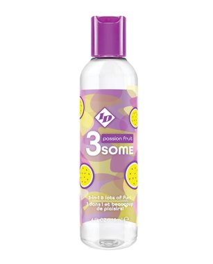 ID 3some 3 in 1 Lubricant - 4 oz Passion Fruit