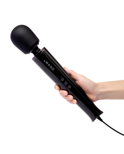 Le Wand Powerful Plug-In Vibrating Massager - Black