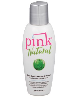 Pink Natural Water Based Lubricant for Women - 2.8 oz