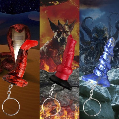 King Cobra/Hell-Hound/Kraken Keychains 3