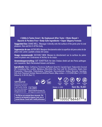 Lic O Licious Oral Delight Cream - 6ml Packet Blueberry Muffin