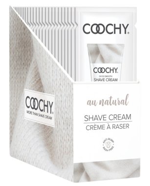 COOCHY Shave Cream - Au Natural Display of 24