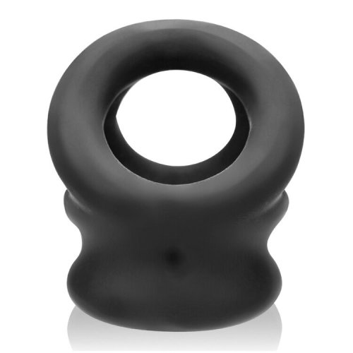 TRI SQUEEZE COCKSLING BALL STRETCHER OXBALLS SILICONE TPR BLEND BLACK ICE (NET)