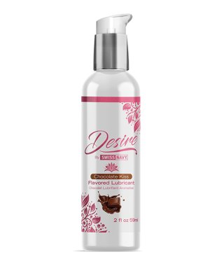 WISS NAVY DESIRE CHOCOLATE KISS FLAVORED LUBE 2 OZ
