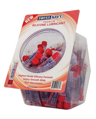 Swiss Navy Silicone Lubricant Display - 10 ml Bowl of 100