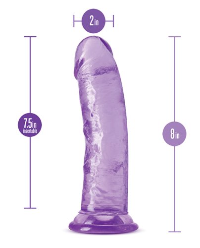 Blush B Yours Plus 8\" Roar n Ride Dildo - Purple