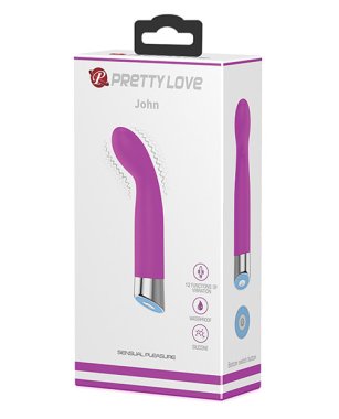 Pretty Love John Mini G-Spot Vibrator - Fuchsia