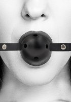 B&W BREATHABLE BALL GAG BLACK