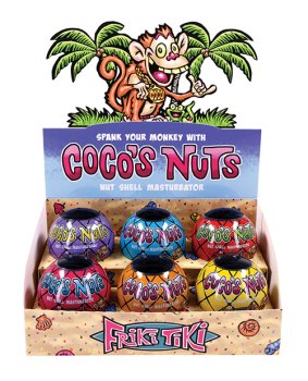 Friki Tiki Coco's Nuts Display Box - Assorted Colors Display of 6