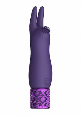 ROYAL GEMS ELEGANCE PURPLE RECHARGEABLE SILICONE BULLET