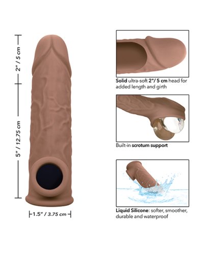 Performance Maxx Life-Like 7\" Penis Extension - Brown