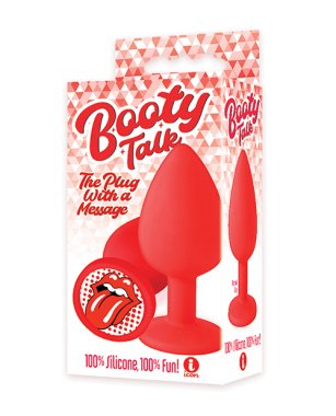 THE 9'S BOOTY TALK THE TONGUE SILICONE BUTT PLUG
