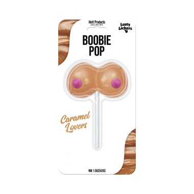 Lusty Lickers Boobie Pop - Caramel