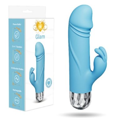 GLAM DELUXE MINI RABBIT BLUE