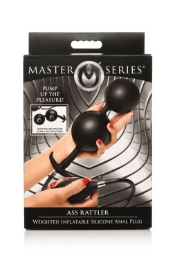 MASTER SERIES ASS RATTLER WEIGHTED INFLATABLE ANAL PLUG