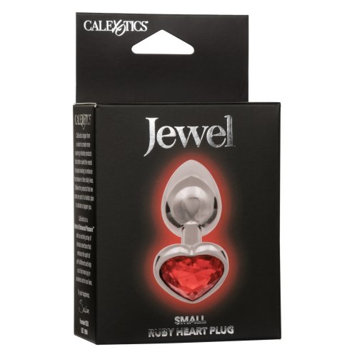JEWEL SMALL RUBY HEART PLUG