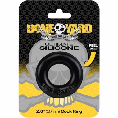 BoneYard Ultimate Silicone CockRing -Blk