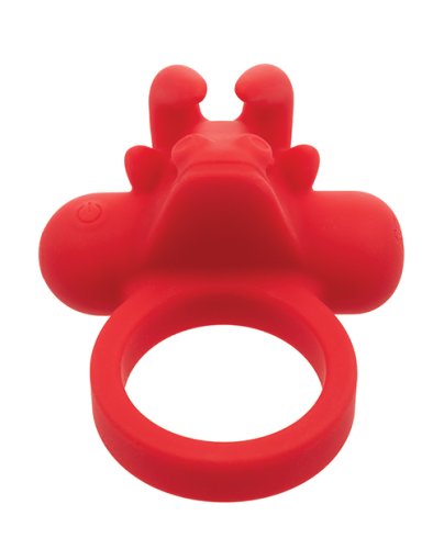 Couple\'s Enhancer Silicone Rechargeable The Matador Enhancer w/Triple Stimulation - Red