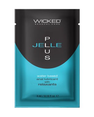 Wicked Sensual Care Jelle Plus Water Based Anal Lubricant with Relaxants - .1 oz