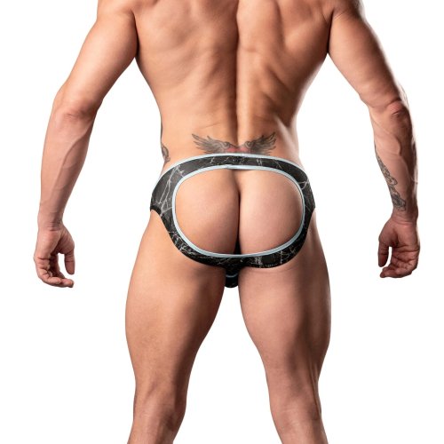 MARBLE MESH MOONSHINE JOCK BLACK S/M