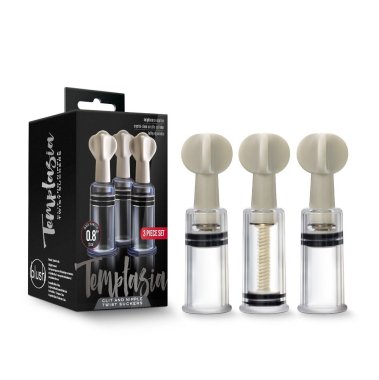 Temptasia Clit & Nipple Twist Sucker 3pc