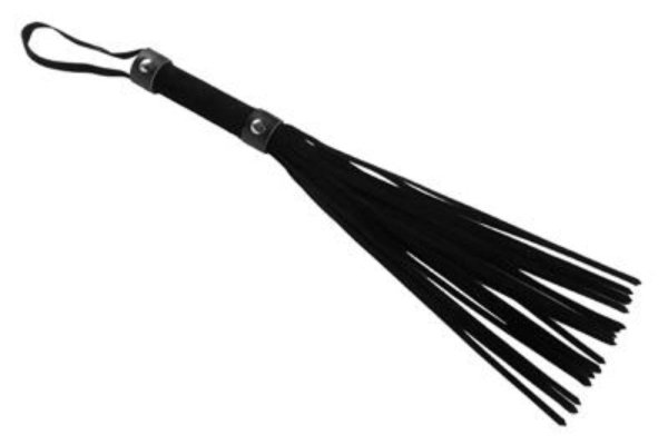 Short Suede Flogger - All Black