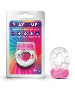 Blush Play with Me Arouser Vibrating C-Ring - Pink