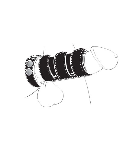 BALLGEAR COCK STRAP WITH SHEATH BLACK