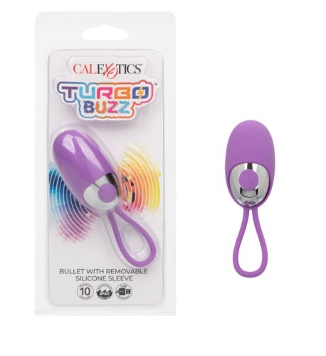 TURBO BUZZ BULLET W/ REMOVABLE SLEEVE PURPLE