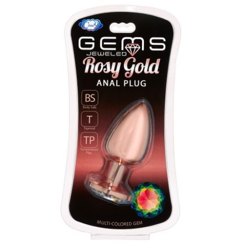 GEMS ROSY GOLD ANAL PLUG LARGE