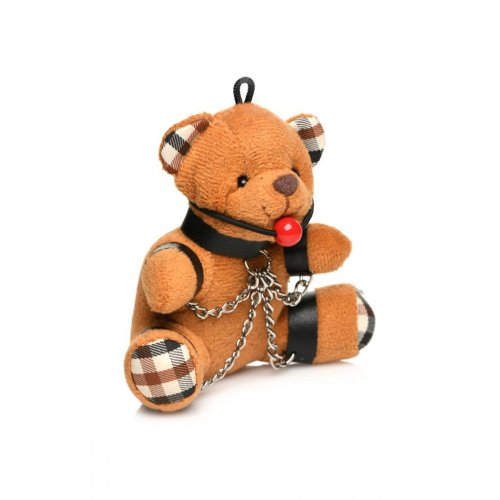 Gagged Bondage Teddy Bear Keychain